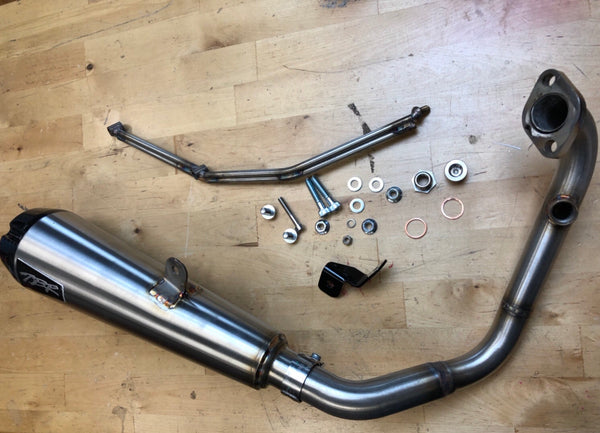 Two Brothers Racing GY6 high mount exhaust