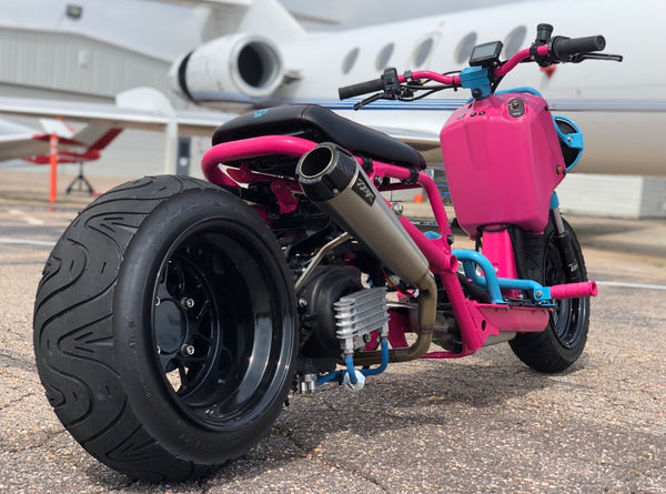 Two Brothers Racing GY6 high mount exhaust